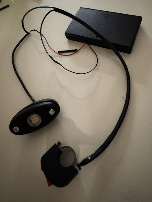 Battery powered rock light